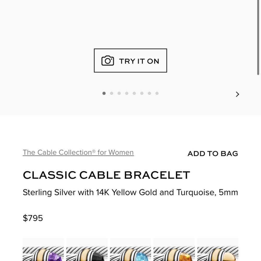 NIB Authentic David Yurman Classic Cable Bracelet 5mm - Picture 15 of 17